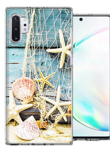 Samsung Galaxy Note 10 Plus Starfish Net Design Double Layer Phone Case Cover