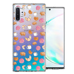 Samsung Galaxy Note 10 Mexican Pan Dulce Cafecito Coffee Concha Polka Dots Double Layer Phone Case Cover