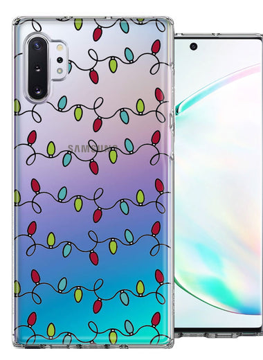 Samsung Galaxy Note 10 Plus Vintage Christmas Lights Design Double Layer Phone Case Cover