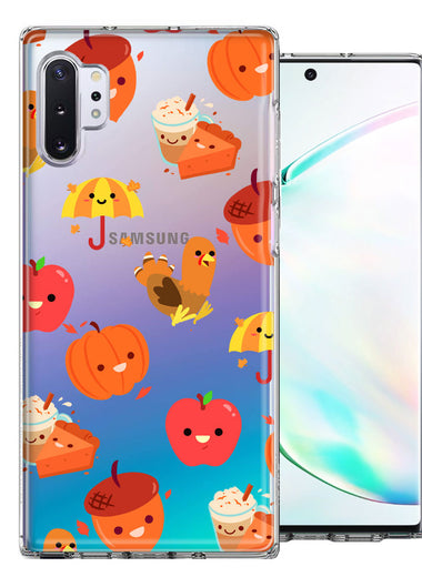 Samsung Galaxy Note 10 Plus Thanksgiving Autumn Fall Design Double Layer Phone Case Cover