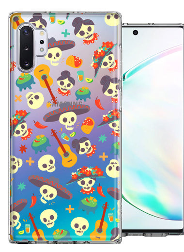 Samsung Galaxy Note 10 Plus Day of the Dead Design Double Layer Phone Case Cover