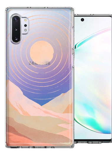 Samsung Galaxy Note 10 Desert Mountains Design Double Layer Phone Case Cover