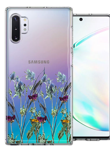 Samsung Galaxy Note 10 Country Dried Flowers Design Double Layer Phone Case Cover