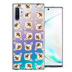 Samsung Galaxy Note 10 Frenchie Bulldog Polkadots Design Double Layer Phone Case Cover