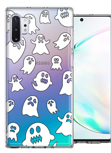Samsung Galaxy Note 10 Plus Halloween Spooky Ghost Design Double Layer Phone Case Cover