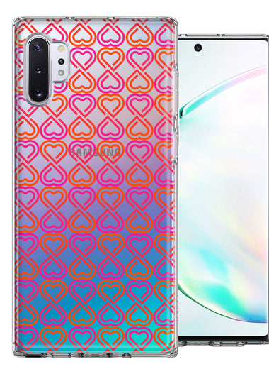 Samsung Galaxy Note 10 Plus Infinity Hearts Design Double Layer Phone Case Cover