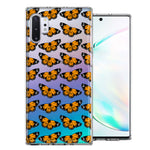 Samsung Galaxy Note 10 Monarch Butterflies Design Double Layer Phone Case Cover
