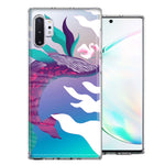 Samsung Galaxy Note 10 Mystic Floral Whale Design Double Layer Phone Case Cover