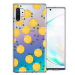 Samsung Galaxy Note 10 Plus Tropical Pineapples Polkadots Design Double Layer Phone Case Cover