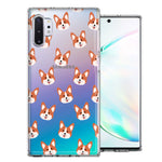 Samsung Galaxy Note 10 Shiba Inu Polkadots Design Double Layer Phone Case Cover