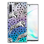 Samsung Galaxy Note 10 Tiger Polkadots Design Double Layer Phone Case Cover