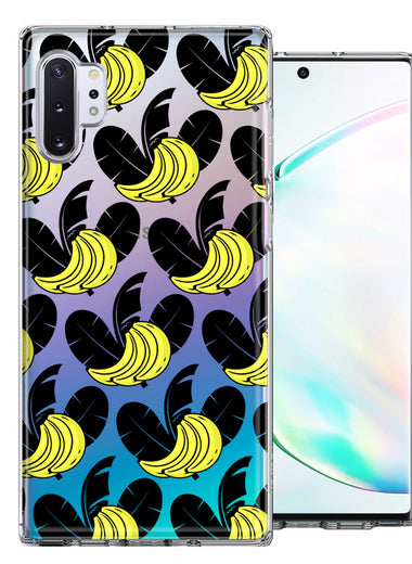 Samsung Galaxy Note 10 Plus Tropical Bananas Design Double Layer Phone Case Cover