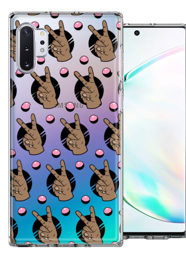 Samsung Galaxy Note 10 Plus Peace for All Design Double Layer Phone Case Cover