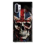 Samsung Galaxy Note 10 British UK Flag Skull Hybrid Protective Phone Case Cover