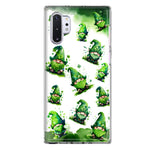 Samsung Galaxy Note 10 Gnomes Shamrock Lucky Green Clover St. Patrick Hybrid Protective Phone Case Cover