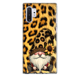 Samsung Galaxy Note 10 Gnome Sunflower Leopard Hybrid Protective Phone Case Cover