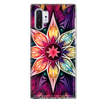 Samsung Galaxy Note 10 Mandala Geometry Abstract Star Pattern Hybrid Protective Phone Case Cover