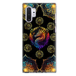 Samsung Galaxy Note 10 Plus Mandala Geometry Abstract Dragon Pattern Hybrid Protective Phone Case Cover
