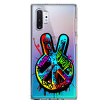 Samsung Galaxy Note 10 Peace Graffiti Painting Art Hybrid Protective Phone Case Cover