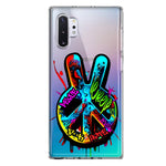 Samsung Galaxy Note 10 Plus Peace Graffiti Painting Art Hybrid Protective Phone Case Cover