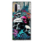 Samsung Galaxy Note 10 Skulls Graffiti Painting Art Hybrid Protective Phone Case Cover