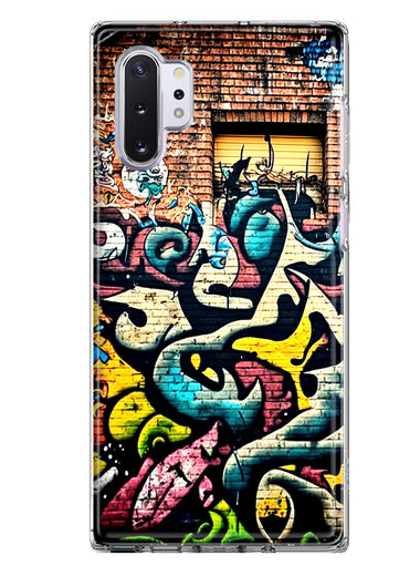 Samsung Galaxy Note 10 Plus Urban Graffiti Wall Art Painting Hybrid Protective Phone Case Cover