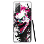 Samsung Galaxy Note 20 Evil Joker Face Painting Graffiti Hybrid Protective Phone Case Cover