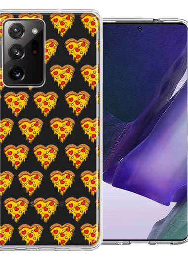 Samsung Galaxy Note 20 Ultra Pizza Hearts Polka dots Design Double Layer Phone Case Cover