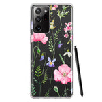 Samsung Galaxy Note 20 Ultra Spring Pastel Wild Flowers Summer Classy Elegant Beautiful Hybrid Protective Phone Case Cover