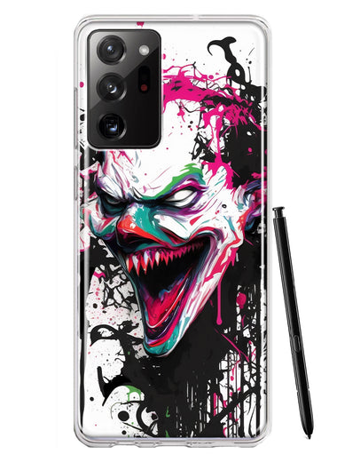 Samsung Galaxy Note 20 Ultra Evil Joker Face Painting Graffiti Hybrid Protective Phone Case Cover