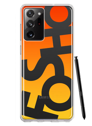 Samsung Galaxy Note 20 Ultra Orange Yellow Clear Funny Text Quote Fosho Hybrid Protective Phone Case Cover