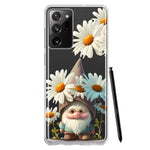 Samsung Galaxy Note 20 Ultra Cute Gnome White Daisy Flowers Floral Hybrid Protective Phone Case Cover