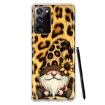 Samsung Galaxy Note 20 Ultra Gnome Sunflower Leopard Hybrid Protective Phone Case Cover