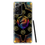 Samsung Galaxy Note 20 Ultra Mandala Geometry Abstract Dragon Pattern Hybrid Protective Phone Case Cover