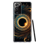 Samsung Galaxy Note 20 Ultra Mandala Geometry Abstract Eclipse Pattern Hybrid Protective Phone Case Cover