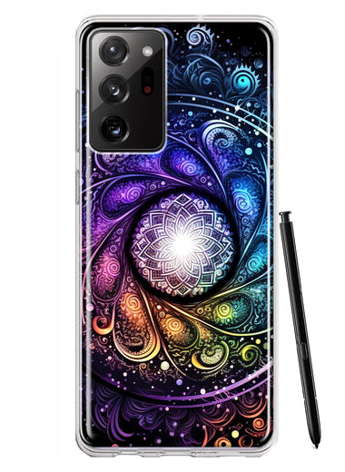 Samsung Galaxy Note 20 Ultra Mandala Geometry Abstract Galaxy Pattern Hybrid Protective Phone Case Cover