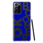 Samsung Galaxy Note 20 Ultra Blue Clear Funny Text Quote Ok Boomer Hybrid Protective Phone Case Cover