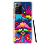 Samsung Galaxy Note 20 Ultra Neon Rainbow Psychedelic Trippy Hippie Bomb Star Dream Hybrid Protective Phone Case Cover