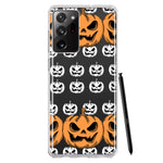 Samsung Galaxy Note 20 Ultra Halloween Spooky Horror Scary Jack O Lantern Pumpkins Hybrid Protective Phone Case Cover