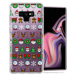 Samsung Galaxy Note 9 Classic Christmas Polka Dots Santa Snowman Reindeer Candy Cane Design Double Layer Phone Case Cover
