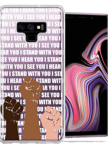 Samsung Galaxy Note 9 BLM Equality Stand With You Double Layer Phone Case Cover