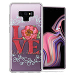 Samsung Galaxy Note 9 Love Like Jesus Flower Text Christian Double Layer Phone Case Cover