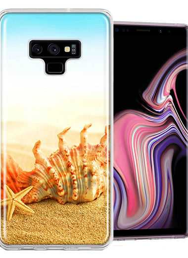 Samsung Galaxy Note 9 Beach Shell Design Double Layer Phone Case Cover