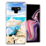 Samsung Galaxy Note 9 Beach Paper Boat Design Double Layer Phone Case Cover