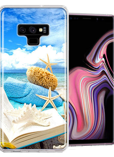 Samsung Galaxy Note 9 Beach Reading Design Double Layer Phone Case Cover