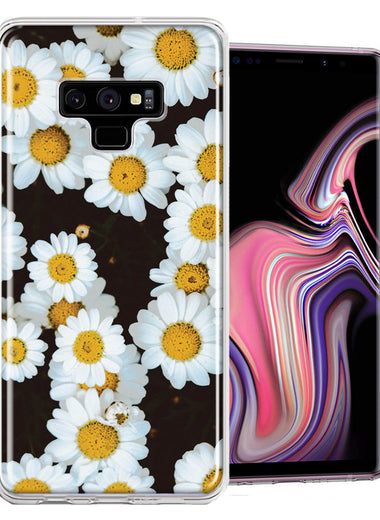 Samsung Galaxy Note 9 Cute Daisy Flower Design Double Layer Phone Case Cover