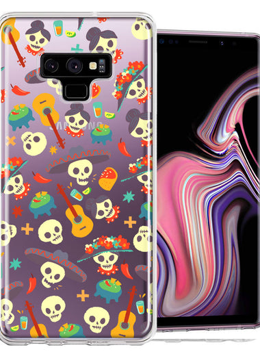 Samsung Galaxy Note 9 Day of the Dead Design Double Layer Phone Case Cover