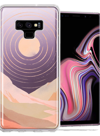 Samsung Galaxy Note 9 Desert Mountains Design Double Layer Phone Case Cover