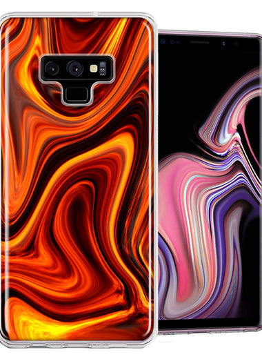Samsung Galaxy Note 9 Fire Abstract Design Double Layer Phone Case Cover
