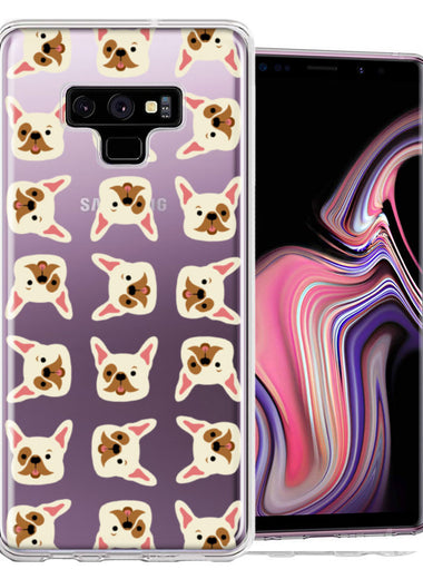 Samsung Galaxy Note 9 Frenchie Bulldog Polkadots Design Double Layer Phone Case Cover